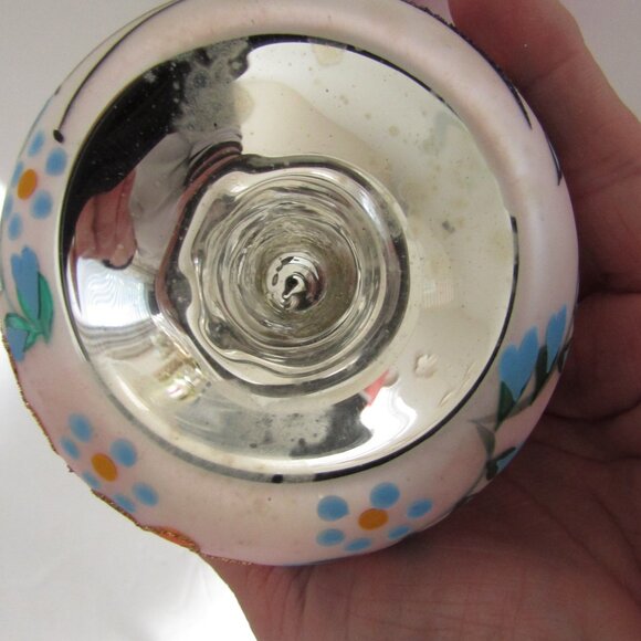 Lot of 3 Large, Vintage hand blown glass ornaments, unique shapes - Picture 4 of 8